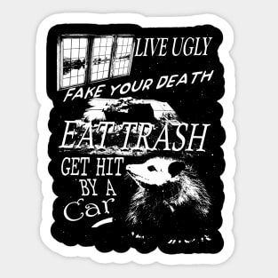 Opossum Quotes 2 Sticker